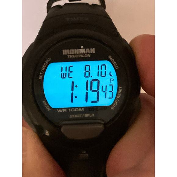 Ironman Triathlon Mens Multifunction Watch 40mm Alarm Timer Chrono Indiglo WR - Picture 2 of 8